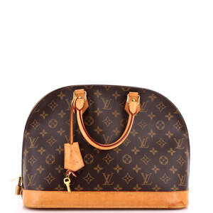 Louis Vuitton Alma Handbag Canvas Mm #240402L11B